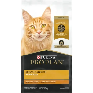 Purina - Pro Plan - Chat - Adulte 7 ans et Plus - Poulet et Riz - 5.5 lb
